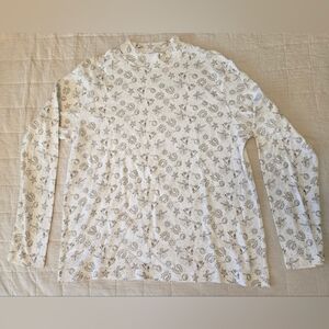 Westbound Casual Holiday Long Sleeve Large 100% Cotton